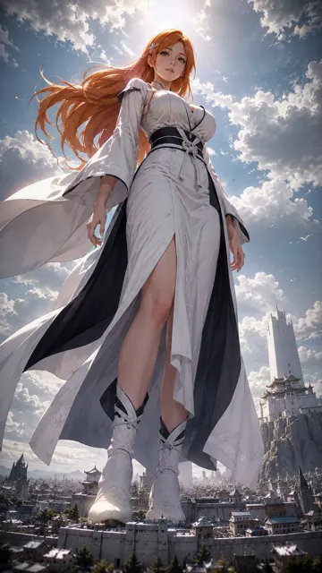 Bleach girls semi realistic bug eye giantess illustration