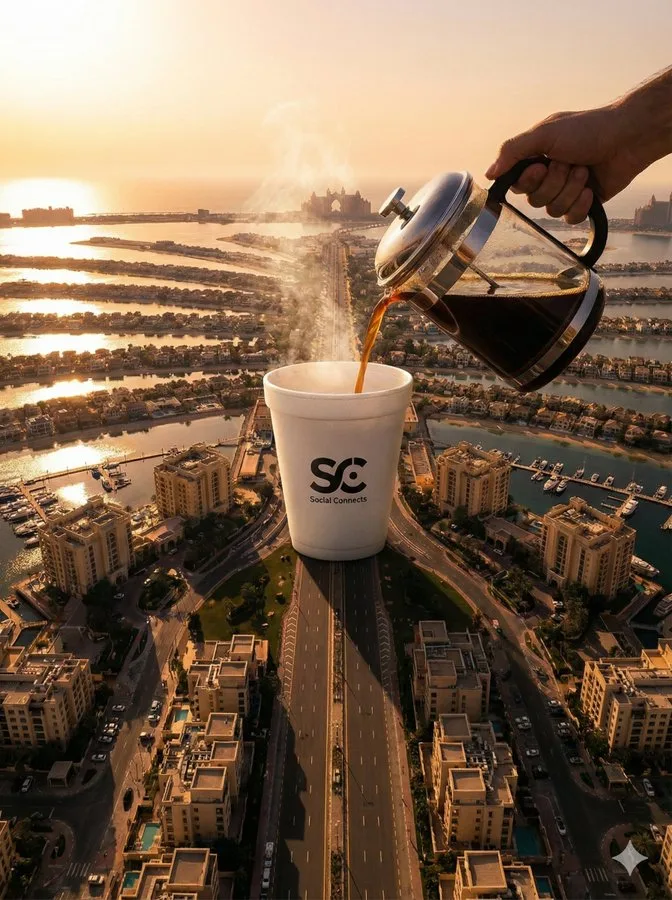 Giant coffee cup palm jumeirah — After