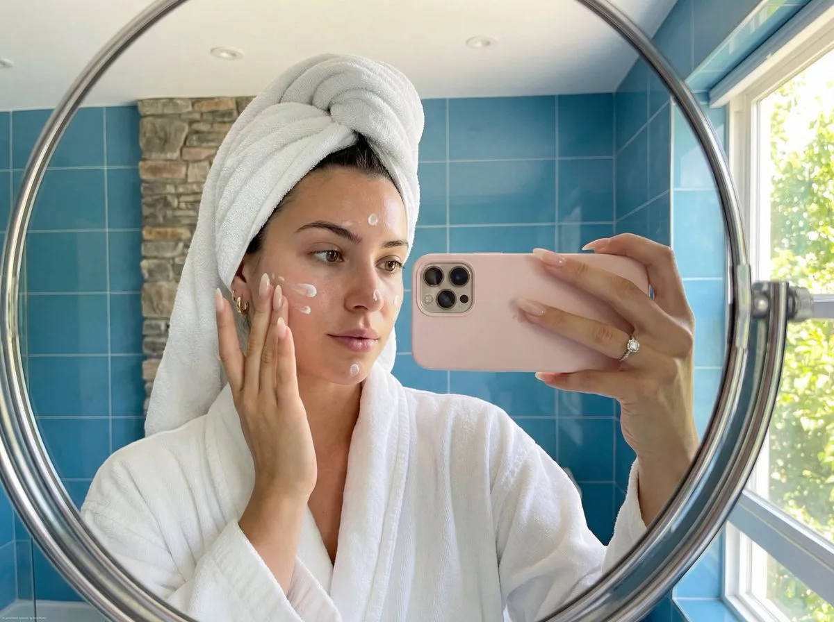 Fresh morning skincare selfie — Sonra