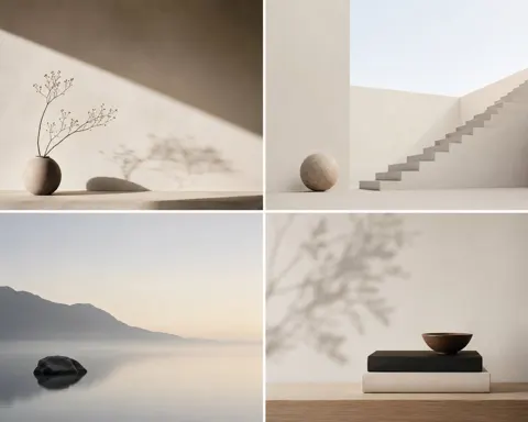 Minimalist scene design prompt