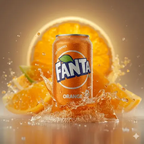 Icy fanta splash