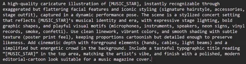 Spotlight music star poster template