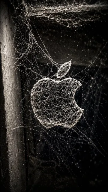 3d spider web logo cinematic lighting