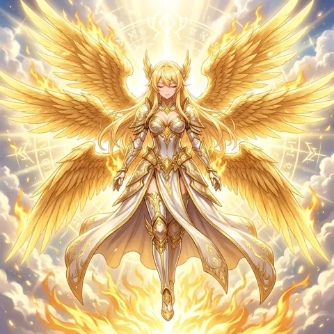 Radiant six wings sun embodiment
