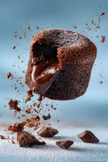 Luxury floating fondant molten core