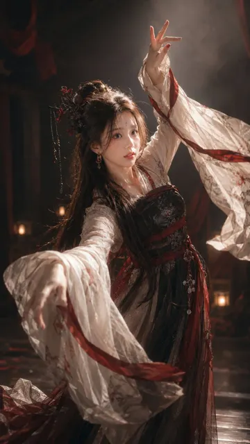 Hyper realistic oriental classical dance photography