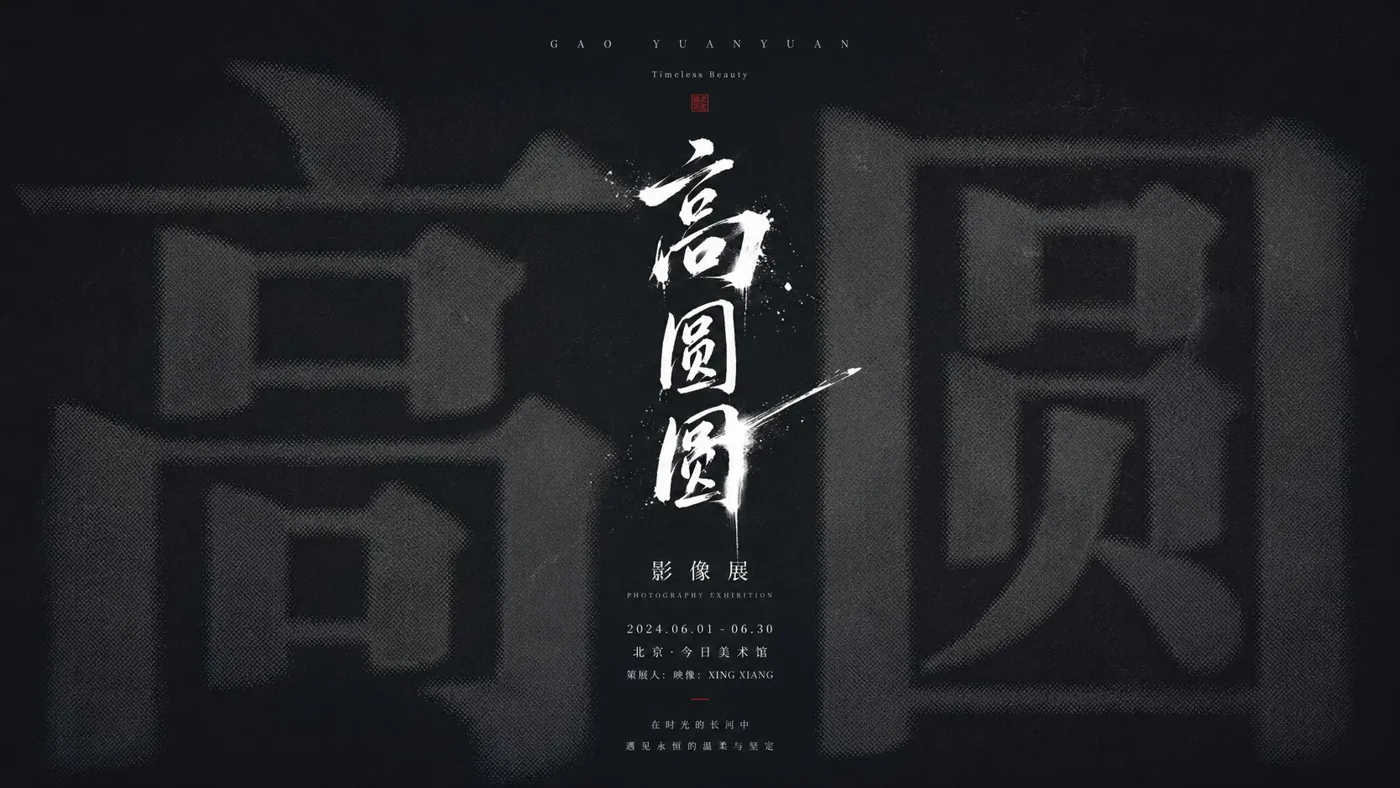 Liu yan cold solemn exhibition style visual poster — After