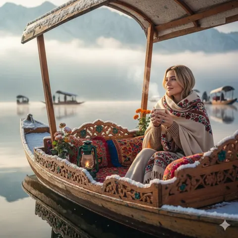 Sydney sweeney kashmir snowscape