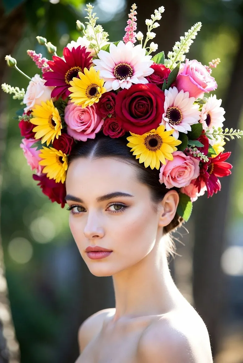 Disposable flower fashion model — After