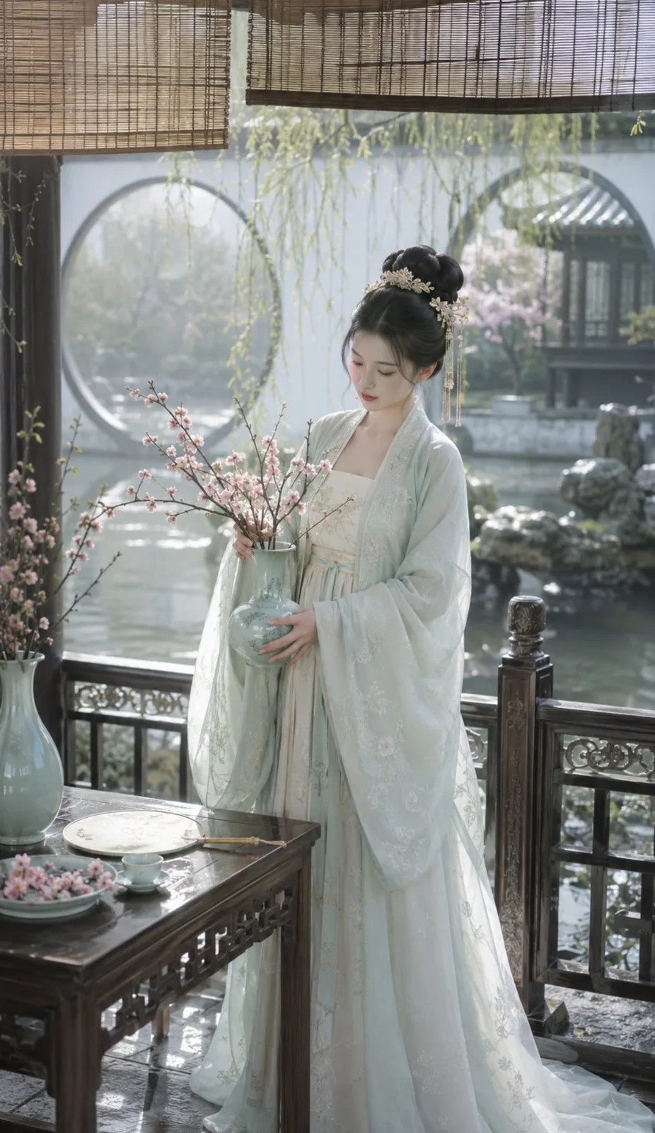 Jiangnan garden song dynasty portrait — Sonra