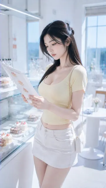 Cool white ccd lifestyle dessert shop photography