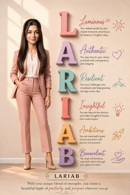 Elegant 3d acronym personal branding poster