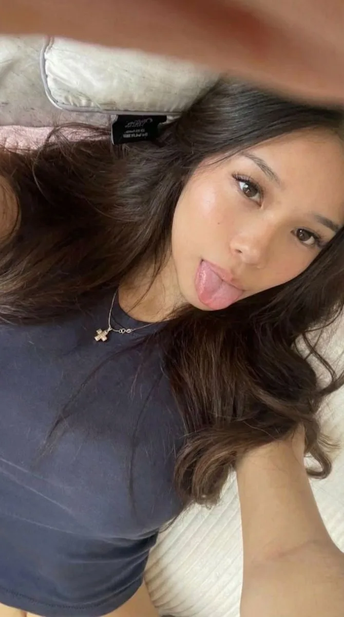 Innocent sultry playful selfie — After