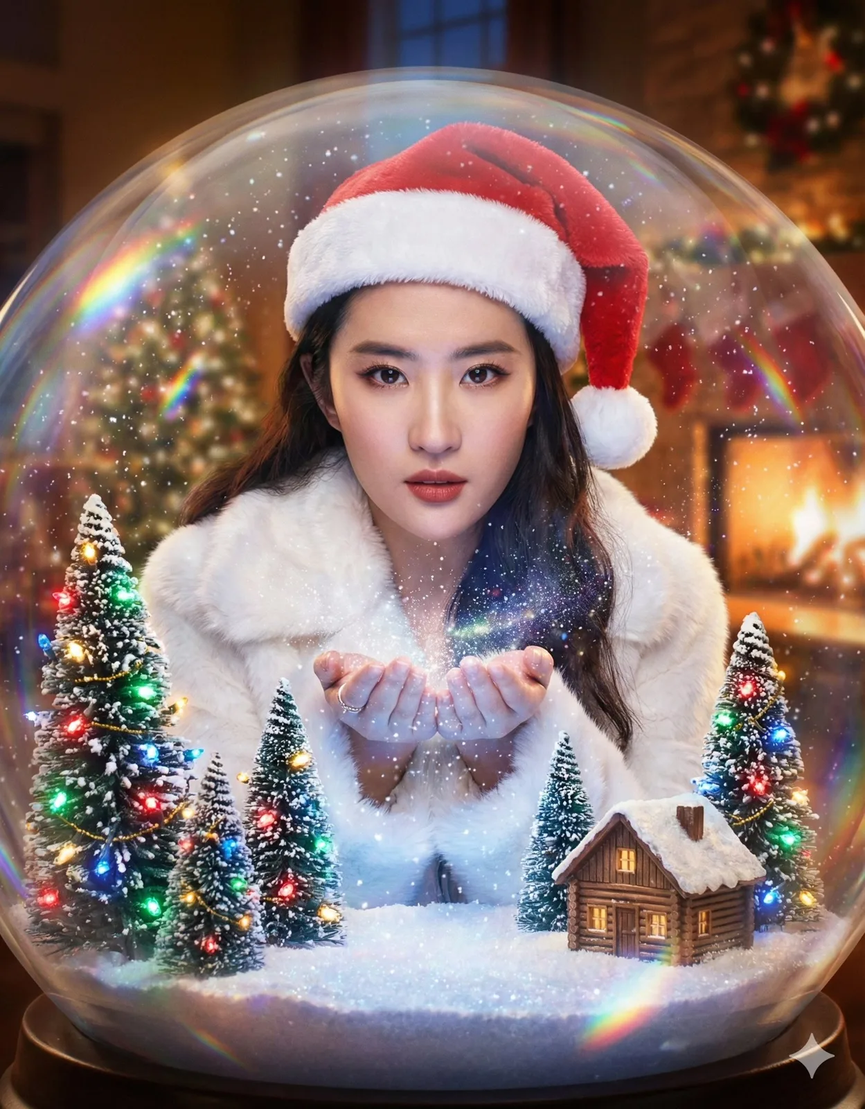 圣诞特辑-人物定格在奇幻巨型玻璃雪球里 — Sonra