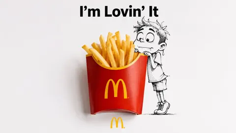 Creative brand composite hand drawn ad