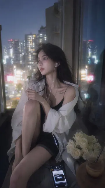 Ricoh gr tokyo balcony blue hour portrait