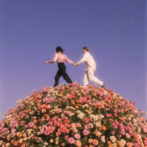 Dreamlike flower planet lovers analog photography