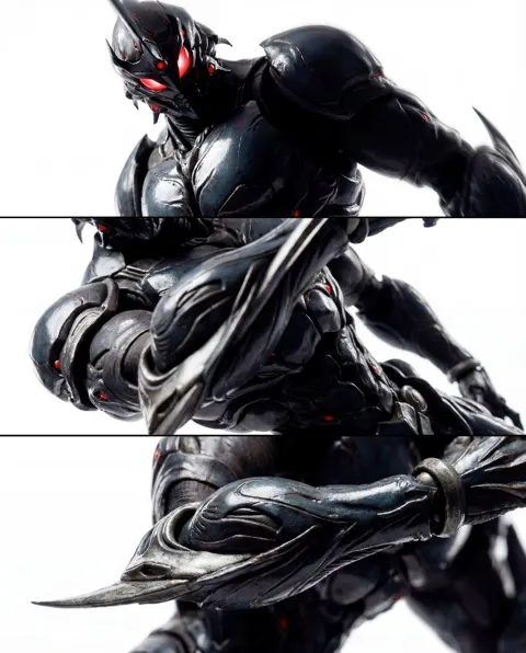 Extreme gloss triptych
