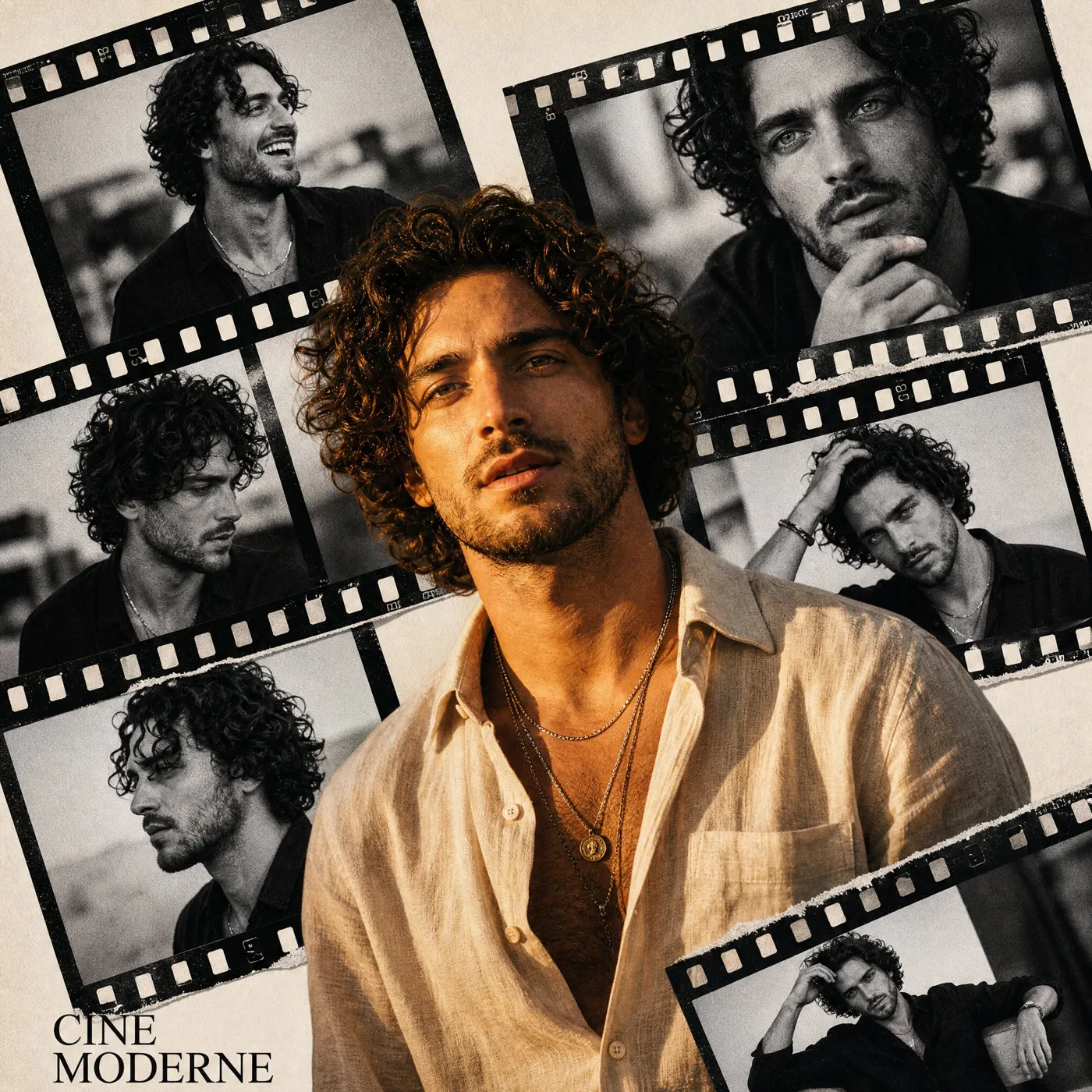 Retro cinema premium portrait poster design — Sonra