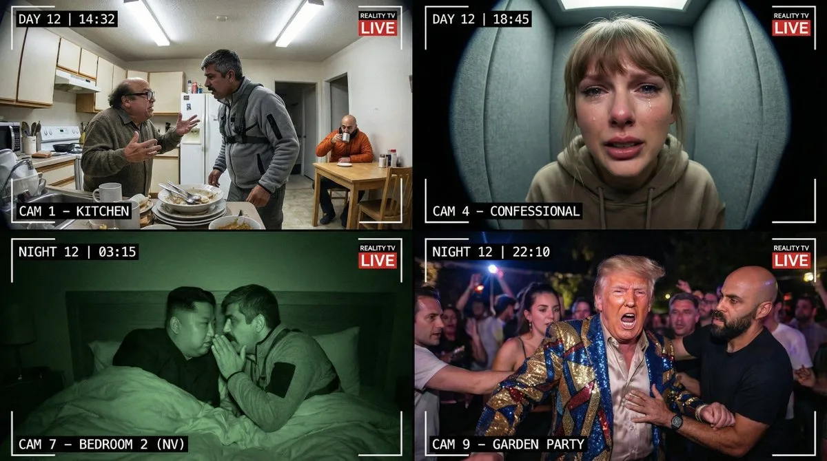 Reality show surveillance grid — After