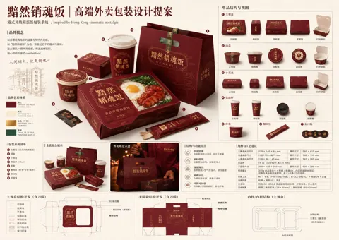 High end takeout packaging design proposal