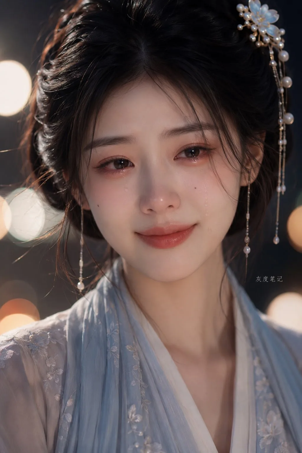Cinematic ancient style tearing girl portrait photography — Sonra