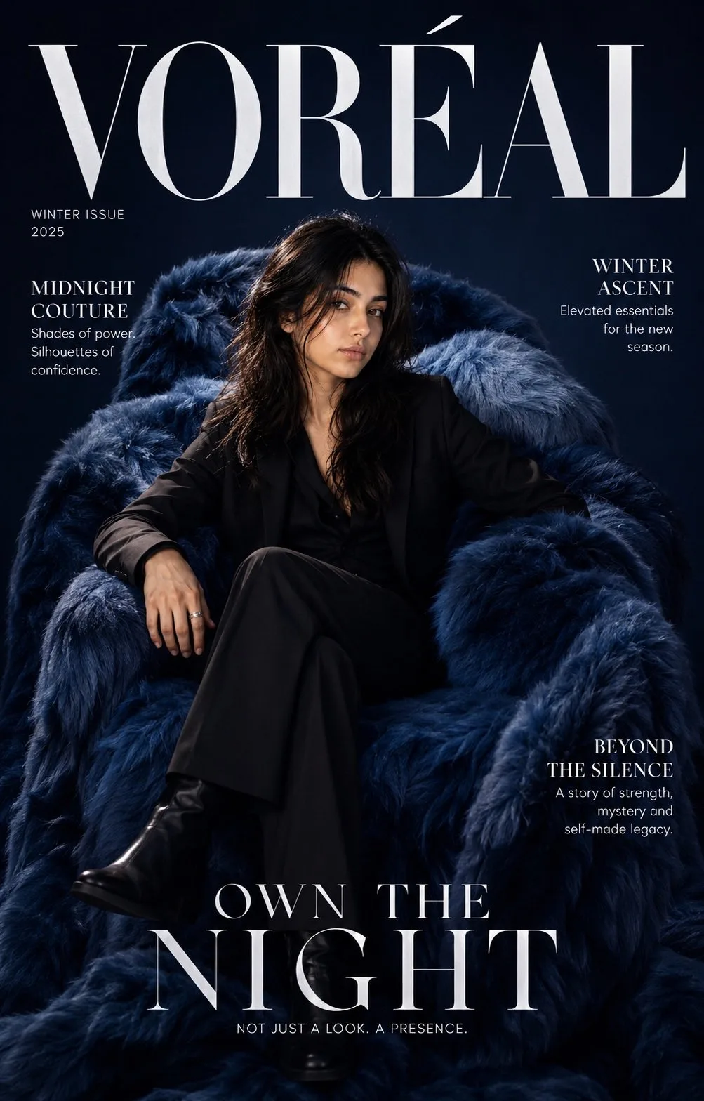 Premium vogue style high fashion magazine cover — After
